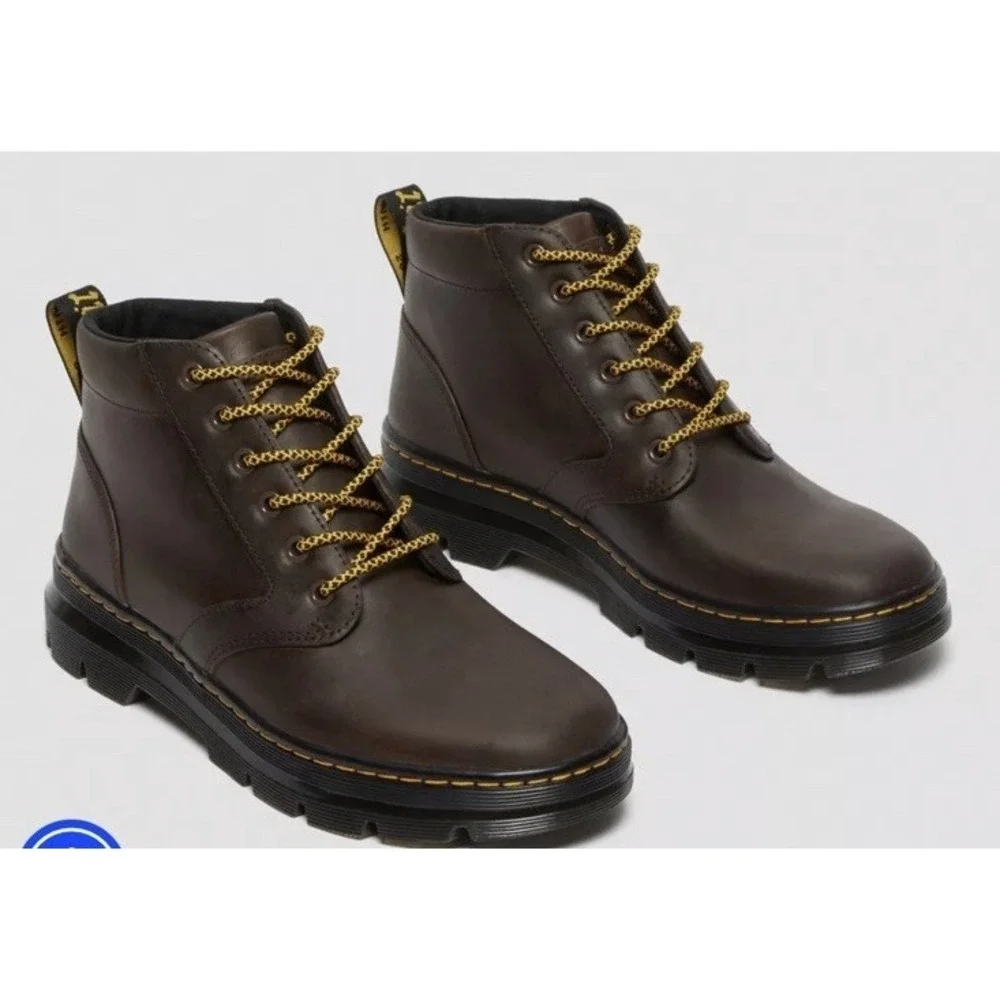 NIB Dr. Martens Men's 9 Women's 10 Bonny Brown Crazy Horse Boots 26794207 $130